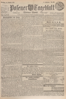 Posener Tageblatt (Posener Warte). Jg.63, Nr. 237 (14 Oktober 1924)