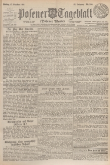 Posener Tageblatt (Posener Warte). Jg.63, Nr. 240 (17 Oktober 1924)