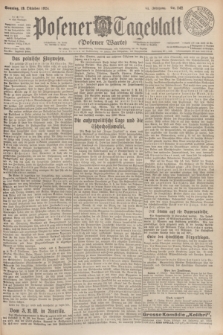 Posener Tageblatt (Posener Warte). Jg.63, Nr. 242 (19 Oktober 1924) + dod.