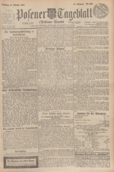 Posener Tageblatt (Posener Warte). Jg.63, Nr. 243 (21 Oktober 1924)