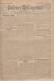 Posener Tageblatt (Posener Warte). Jg.63, Nr. 253 (1 November 1924) + dod.