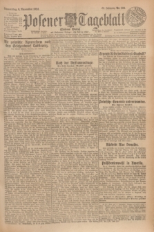 Posener Tageblatt (Posener Warte). Jg.63, Nr. 256 (6 November 1924)