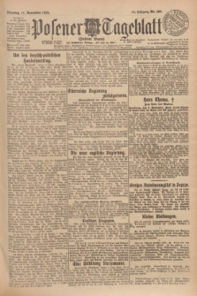 Posener Tageblatt (Posener Warte). Jg.63, Nr. 260 (11 November 1924)