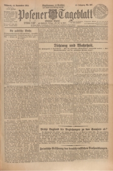 Posener Tageblatt (Posener Warte). Jg.63, Nr. 267 (19 November 1924) + dod.
