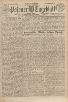 Posener Tageblatt (Posener Warte). Jg.63, Nr. 270 (22 November 1924) + dod.