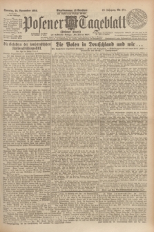 Posener Tageblatt (Posener Warte). Jg.63, Nr. 271 (23 November 1924) + dod.