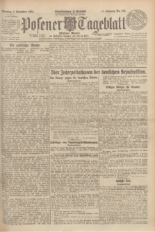 Posener Tageblatt (Posener Warte). Jg.63, Nr. 278 (2 Dezember 1924) + dod.