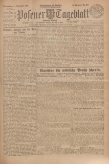 Posener Tageblatt (Posener Warte). Jg.63, Nr. 285 (11 Dezember 1924) + dod.