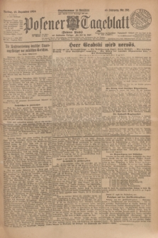 Posener Tageblatt (Posener Warte). Jg.63, Nr. 292 (19 Dezember 1924) + dod.