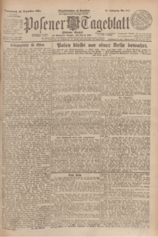 Posener Tageblatt (Posener Warte). Jg.63, Nr. 293 (20 Dezember 1924) + dod.