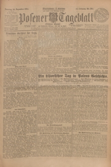 Posener Tageblatt (Posener Warte). Jg.63, Nr. 294 (21 Dezember 1924) + dod.