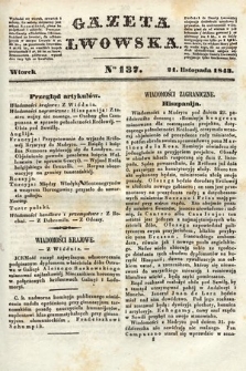 Gazeta Lwowska. 1843, nr 137