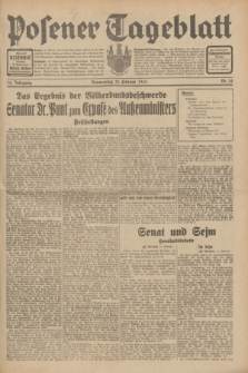 Posener Tageblatt. Jg.70, Nr. 34 (12 Februar 1931) + dod.