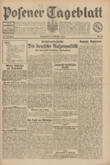 Posener Tageblatt. Jg.70, Nr. 36 (14 Februar 1931) + dod.