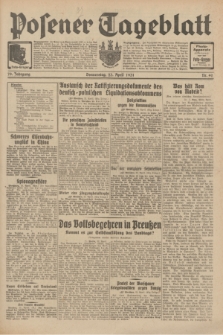 Posener Tageblatt. Jg.70, Nr. 92 (23 April 1931) + dod.