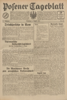 Posener Tageblatt. Jg.70, Nr. 181 (9 August 1931) + dod.