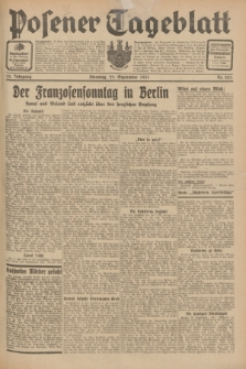 Posener Tageblatt. Jg.70, Nr. 223 (29 September 1931) + dod.