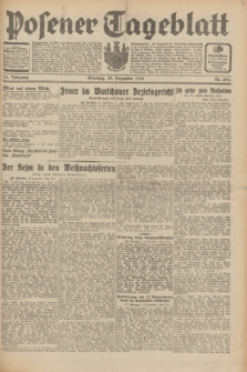 Posener Tageblatt. Jg.70, Nr. 293 (20 Dezember 1931) + dod.