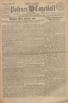 Posener Tageblatt (Posener Warte). Jg.64, Nr. 14 (18 Januar 1925) + dod.