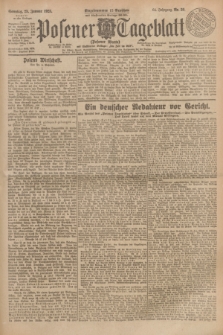 Posener Tageblatt (Posener Warte). Jg.64, Nr. 20 (25 Januar 1925) + dod.