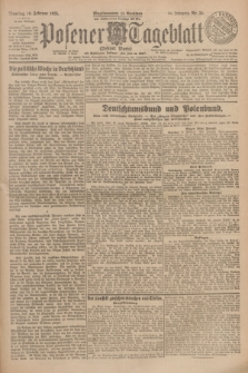 Posener Tageblatt (Posener Warte). Jg.64, Nr. 33 (10 Februar 1925) + dod.