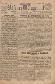 Posener Tageblatt (Posener Warte). Jg.64, Nr. 36 (13 Februar 1925) + dod.