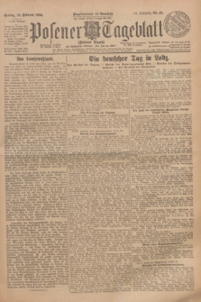 Posener Tageblatt (Posener Warte). Jg.64, Nr. 42 (20 Februar 1925) + dod.