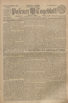 Posener Tageblatt (Posener Warte). Jg.64, Nr. 47 (26 Februar 1925) + dod.