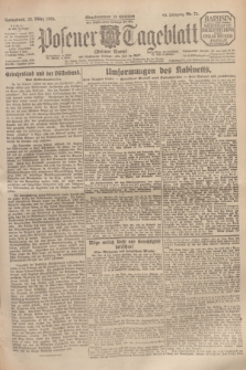 Posener Tageblatt (Posener Warte). Jg.64, Nr. 73 (28 März 1925) + dod.