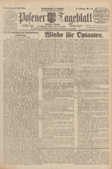 Posener Tageblatt (Posener Warte). Jg.64, Nr. 173 (30 Juli 1925) + dod.