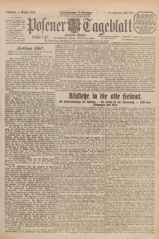 Posener Tageblatt (Posener Warte). Jg.64, Nr. 177 (4 August 1925) + dod.