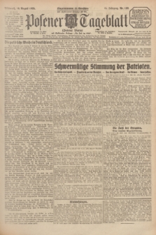 Posener Tageblatt (Posener Warte). Jg.64, Nr. 189 (19 August 1925) + dod.