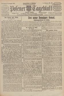 Posener Tageblatt (Posener Warte). Jg.64, Nr. 192 (22 August 1925) + dod.