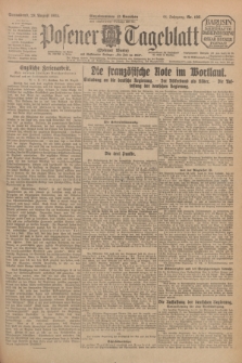 Posener Tageblatt (Posener Warte). Jg.64, Nr. 198 (29 August 1925) + dod.
