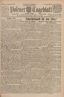 Posener Tageblatt (Posener Warte). Jg.64, Nr. 205 (6 September 1925) + dod.
