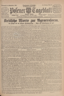 Posener Tageblatt (Posener Warte). Jg.64, Nr. 210 (12 September 1925) + dod.