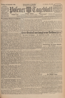 Posener Tageblatt (Posener Warte). Jg.64, Nr. 218 (22 September 1925) + dod.