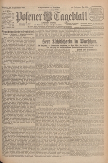 Posener Tageblatt (Posener Warte). Jg.64, Nr. 224 (29 September 1925) + dod.