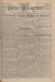 Posener Tageblatt (Posener Warte). Jg.64, Nr. 226 (1 Oktober 1925) + dod.