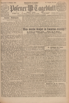 Posener Tageblatt (Posener Warte). Jg.64, Nr. 234 (10 Oktober 1925) + dod.