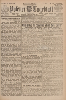 Posener Tageblatt (Posener Warte). Jg.64, Nr. 238 (15 Oktober 1925) + dod.