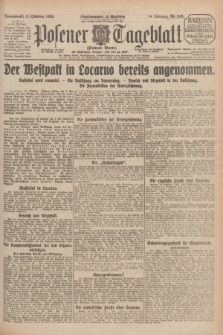 Posener Tageblatt (Posener Warte). Jg.64, Nr. 240 (17 Oktober 1925) + dod.