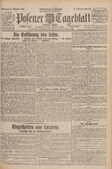 Posener Tageblatt (Posener Warte). Jg.64, Nr. 243 (21 Oktober 1925) + dod.