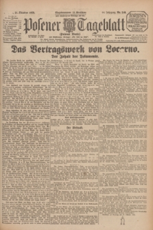 Posener Tageblatt (Posener Warte). Jg.64, Nr. 244 (22 Oktober 1925) + dod.