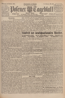 Posener Tageblatt (Posener Warte). Jg.64, Nr. 249 (28 Oktober 1925) + dod.