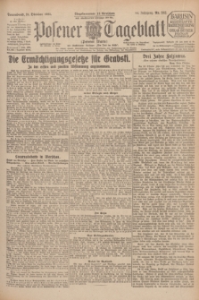 Posener Tageblatt (Posener Warte). Jg.64, Nr. 252 (31 Oktober 1925) + dod.