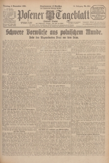 Posener Tageblatt (Posener Warte). Jg.64, Nr. 254 (3 November 1925) + dod.