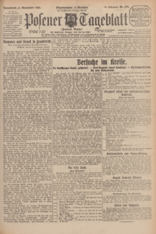 Posener Tageblatt (Posener Warte). Jg.64, Nr. 270 (21 November 1925) + dod.