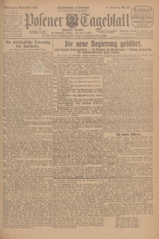 Posener Tageblatt (Posener Warte). Jg.64, Nr. 271 (22 November 1925) + dod.
