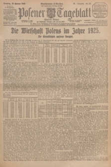 Posener Tageblatt (Posener Warte). Jg.65, Nr. 13 (17 Januar 1926) + dod.